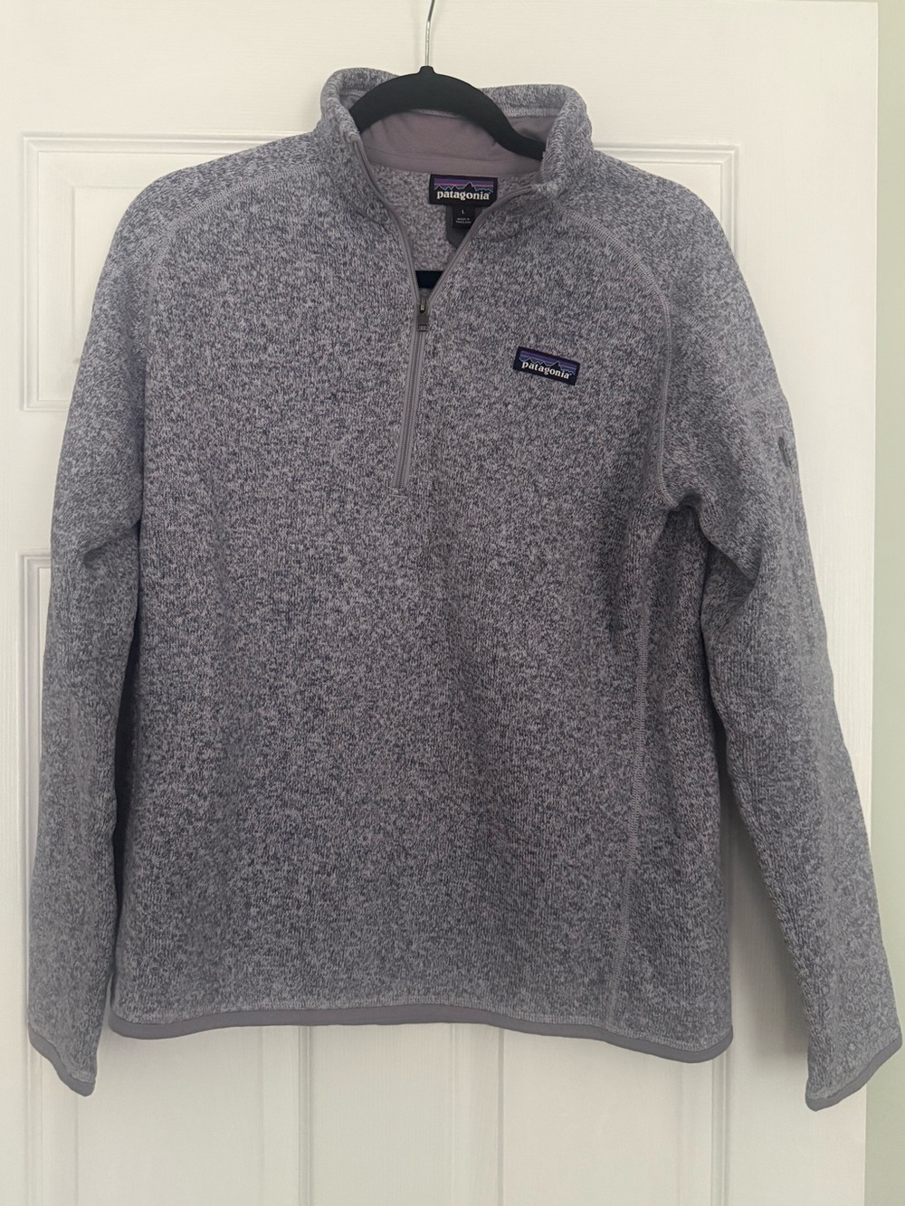 Patagonia Women’s Heather Lavender Half-Zip Fleece Pullover